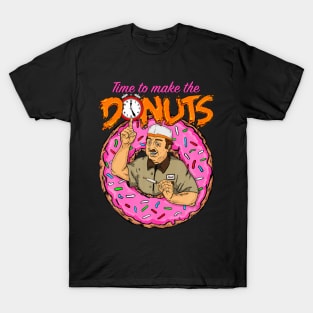 Time To Make The Donuts - Funny Vintage Retro 80'S T-Shirt